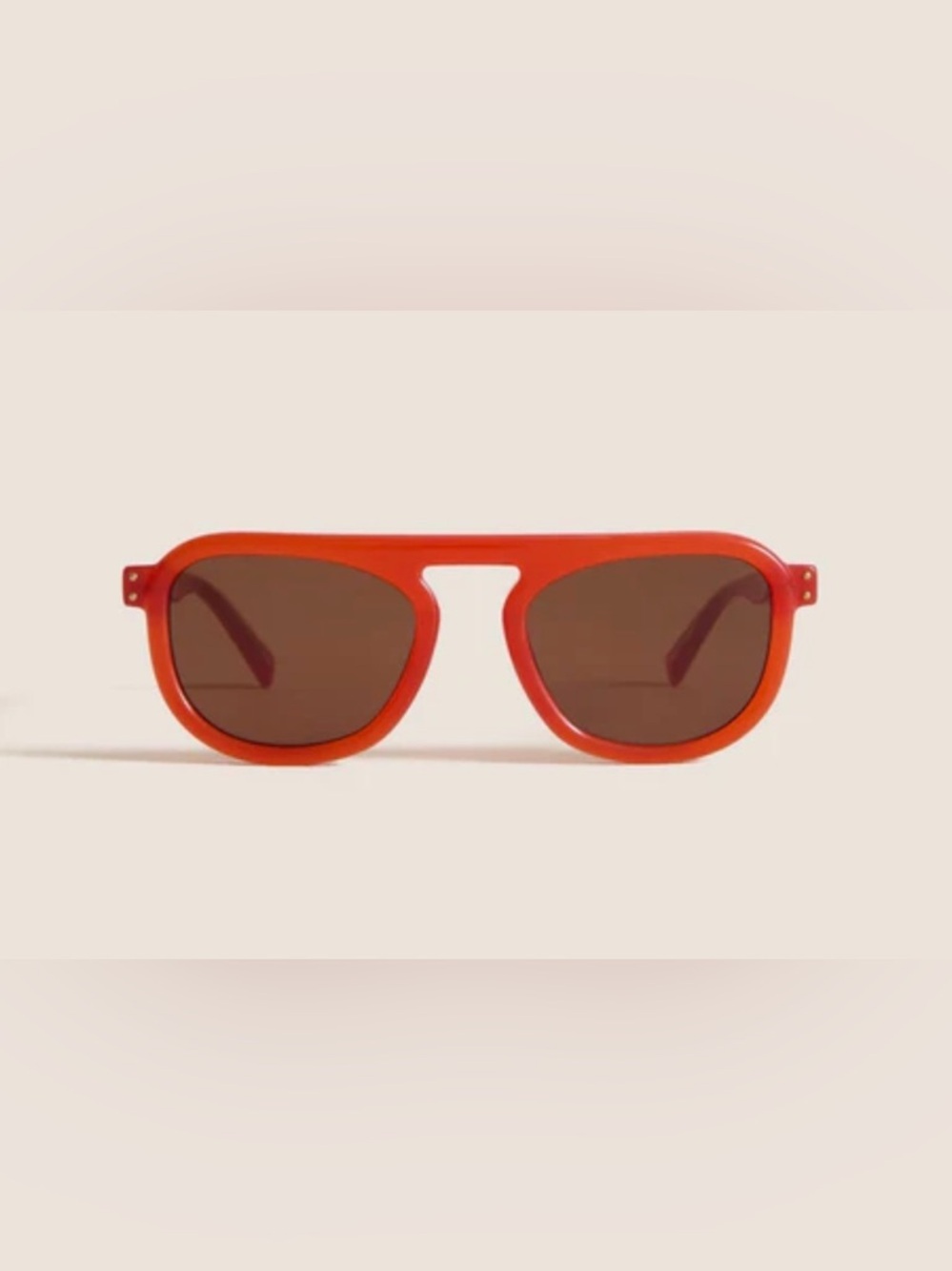 Tuckernuck Orange Frame Sunglasses with Brown Lenses